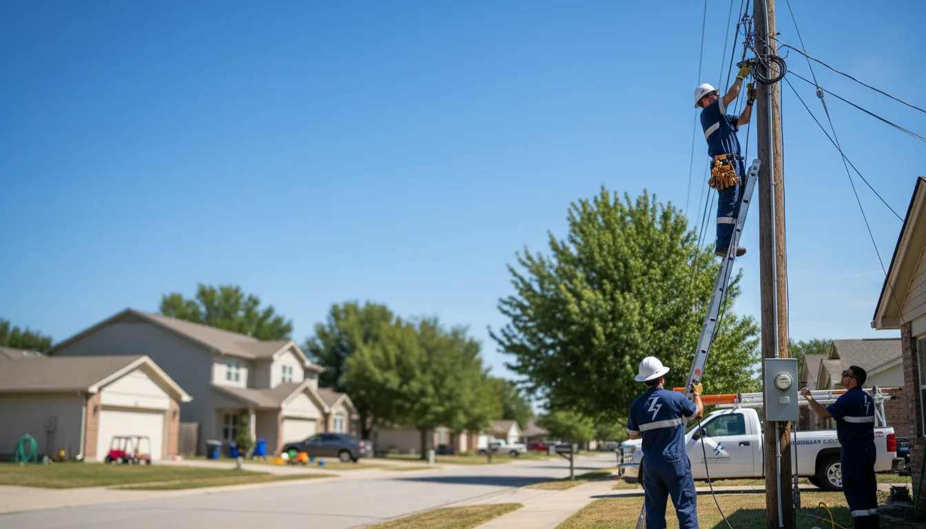 Residential electrician providing installation services in Trego, WI